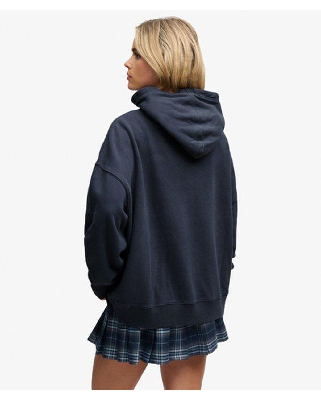 Superdry Blue & Co Athletic Essentials Relaxed Hoodie
