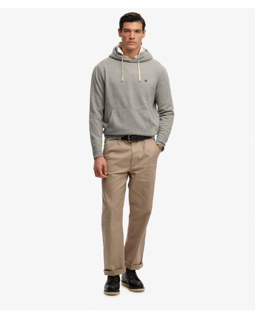 Superdry Gray & Co Monogram Embroidered Hoodie for men