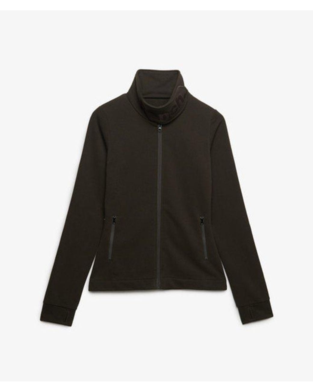 Superdry Black Bench X & Co Bench Funnel Neck Embroidered Track Top