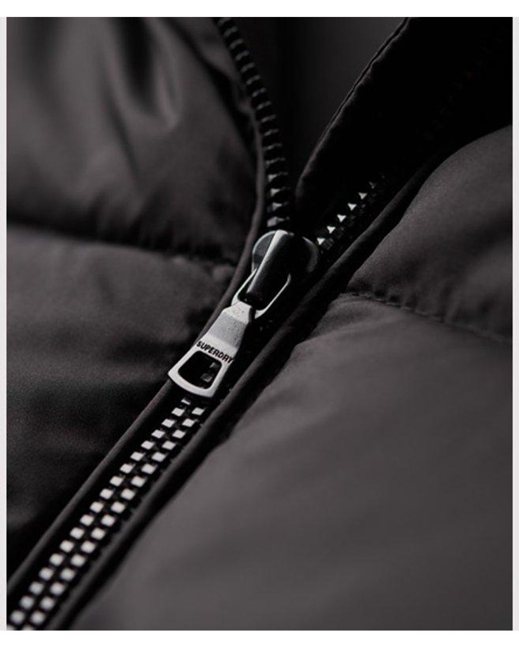 Superdry Black & Co Classic Quilted Long Gilet