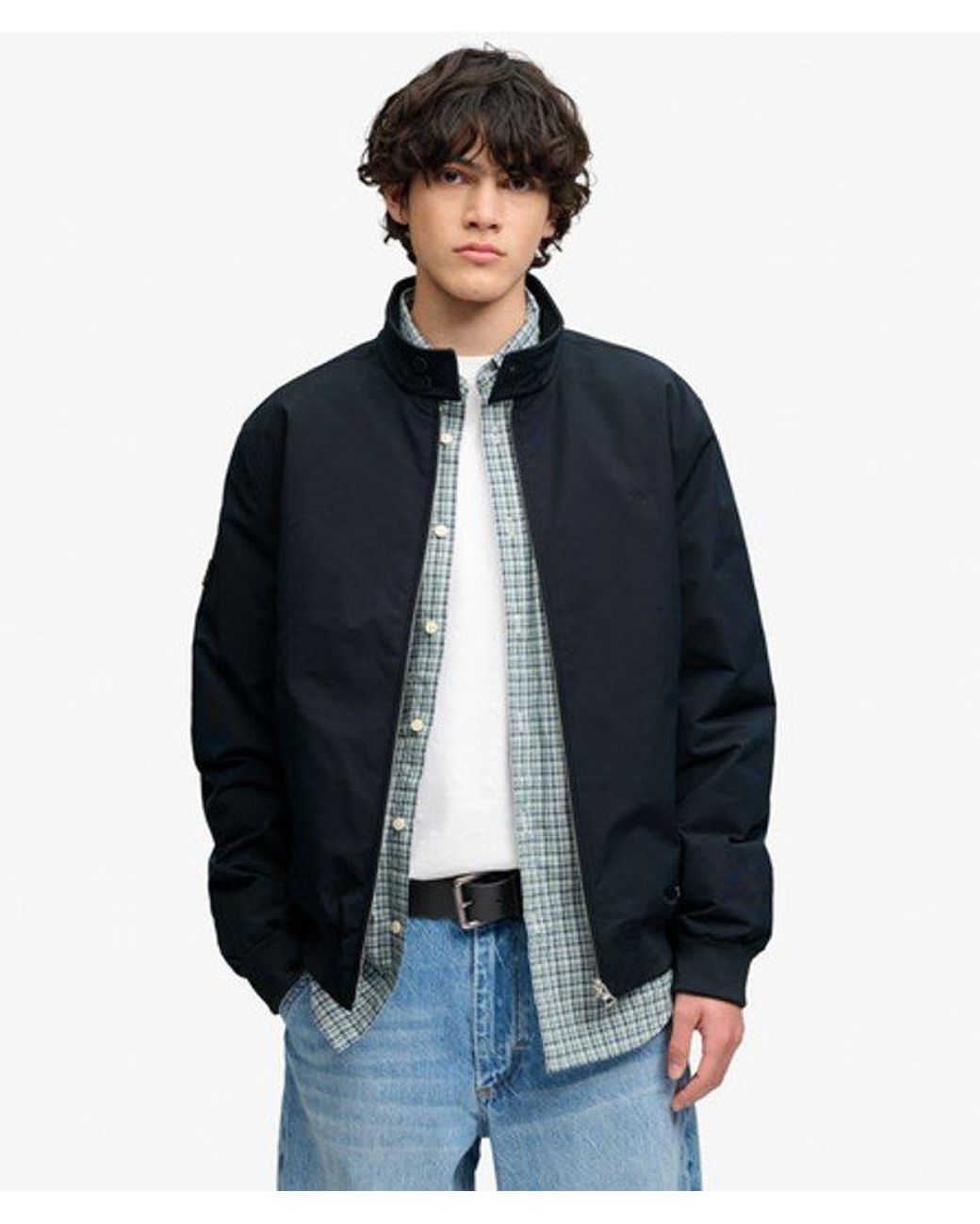 Superdry Blue & Co Campus Padded Harrington Jacket for men