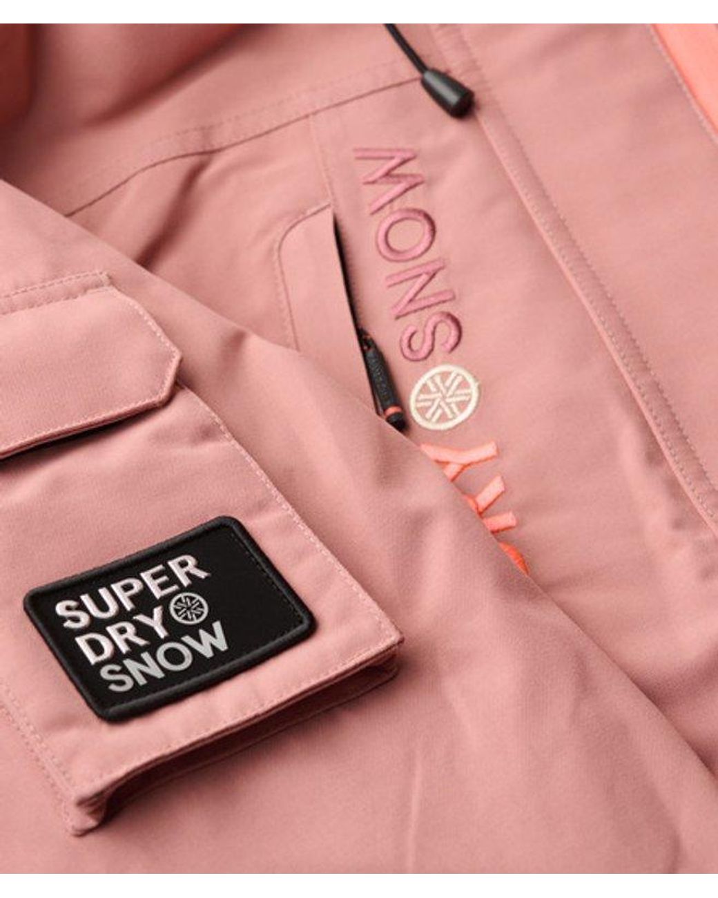 Superdry Red Loose Fit Ski Jacket
