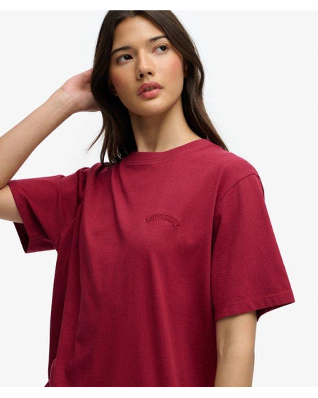 Superdry Red & Co Essential Logo Loose T-shirt
