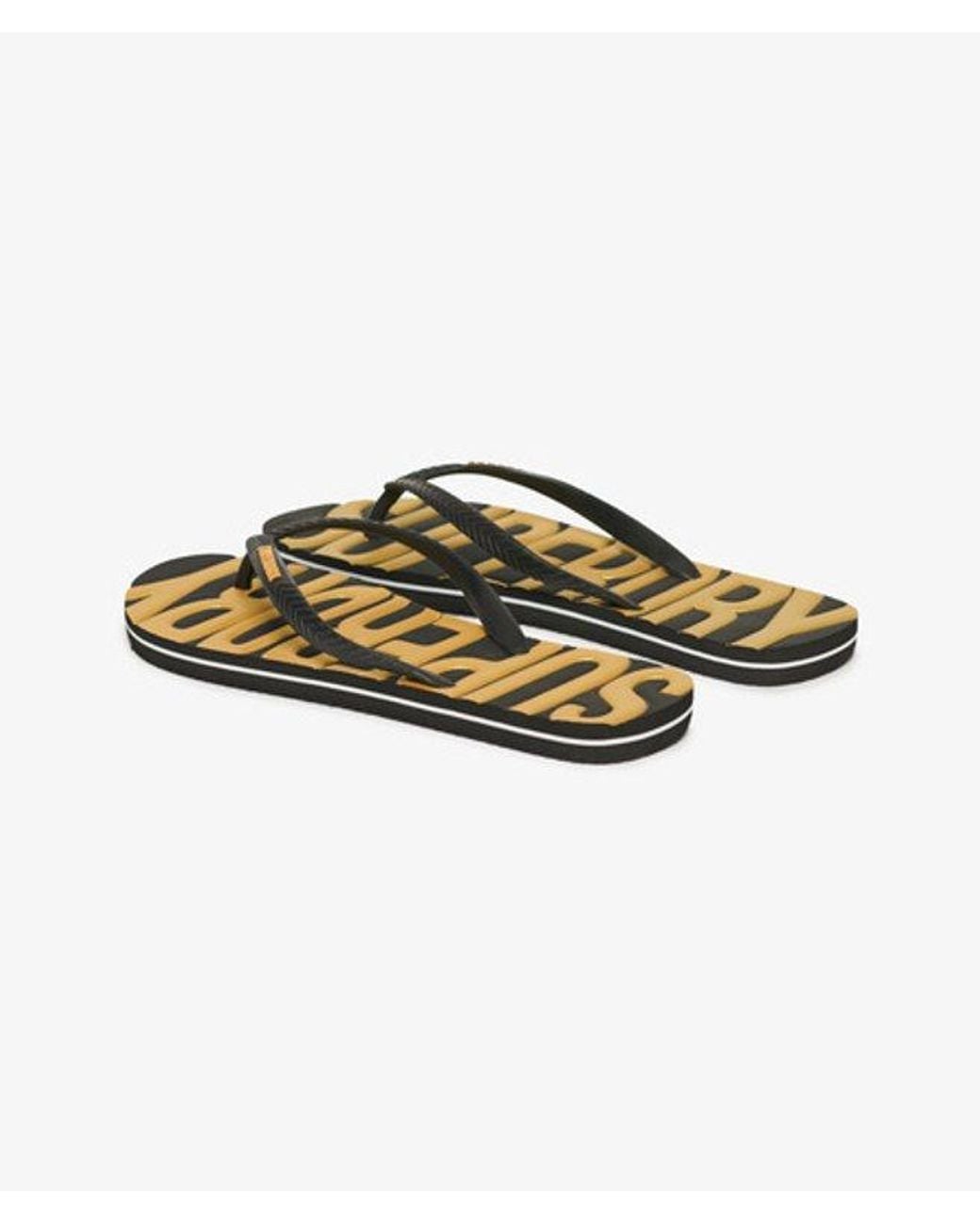 Superdry Black & Co Vintage Vegan Flip Flops
