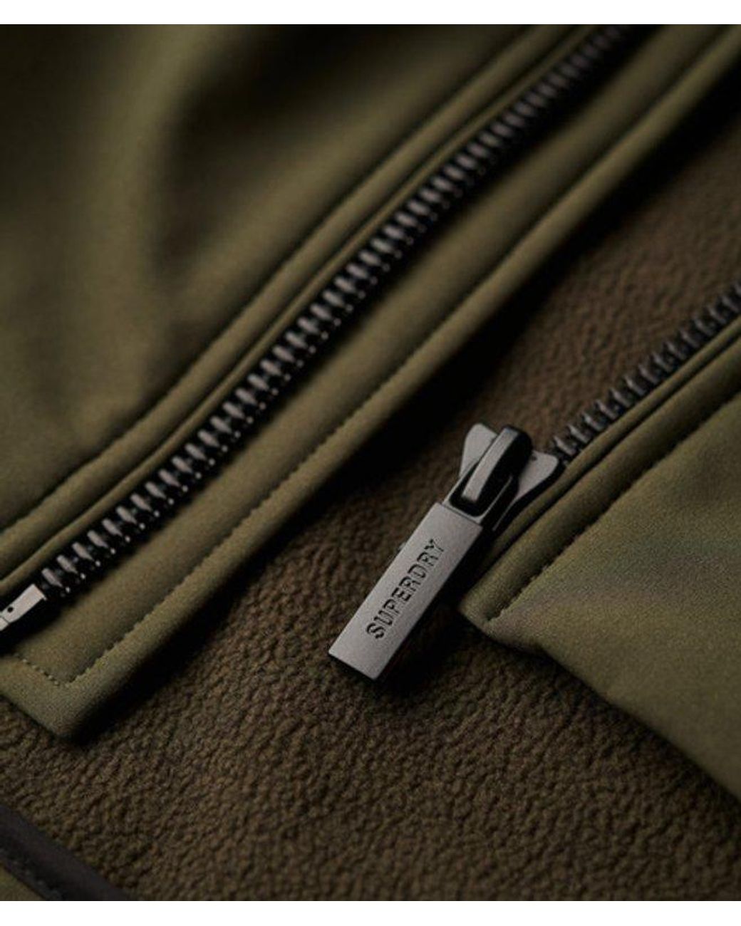 Superdry Green & Co Hooded Soft Shell Trekker Jacket for men