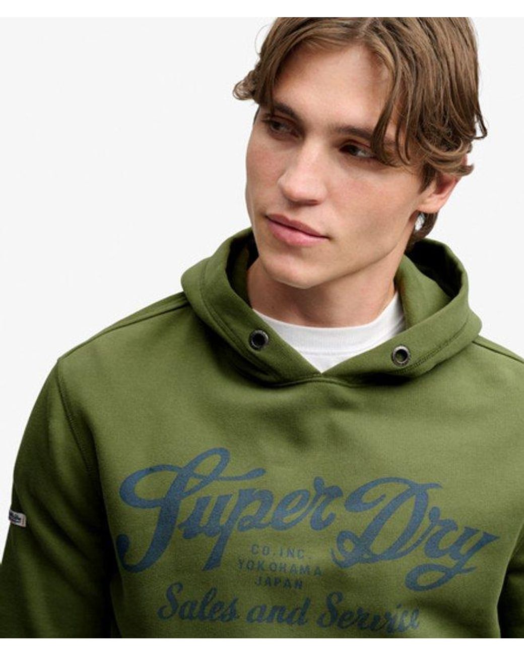 Superdry Green & Co Vintage Script Hoodie for men