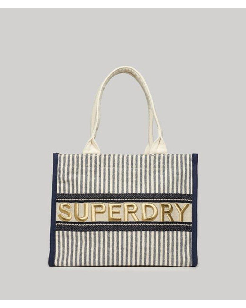 Superdry White & Co Ladies Fully Lined Embroidered Luxe Tote Bag