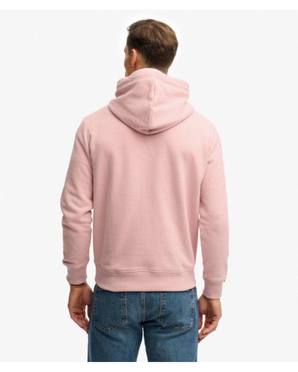 Superdry Red & Co Essential Logo Hoodie for men