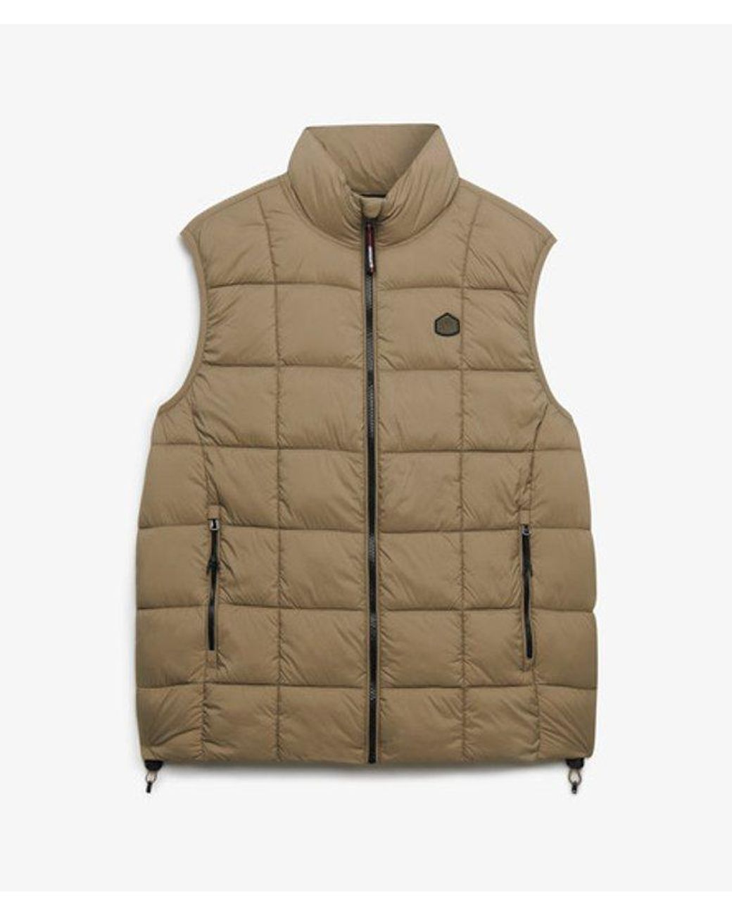 Superdry Green & Co Box Quilt Fuji Lite Gilet for men