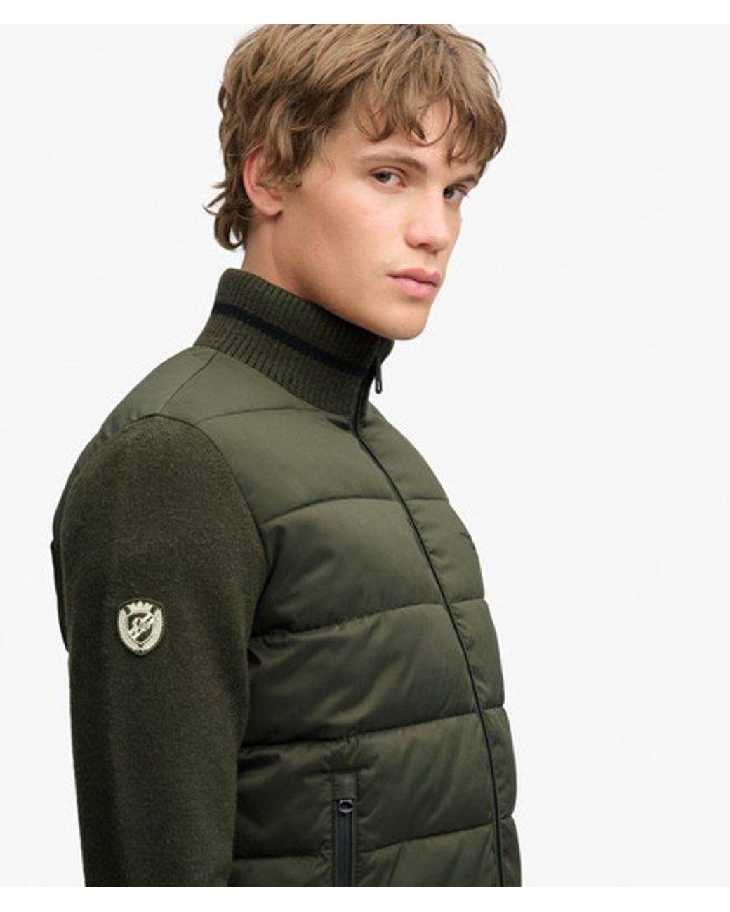 Superdry Green & Co Slalom Hybrid Jacket for men