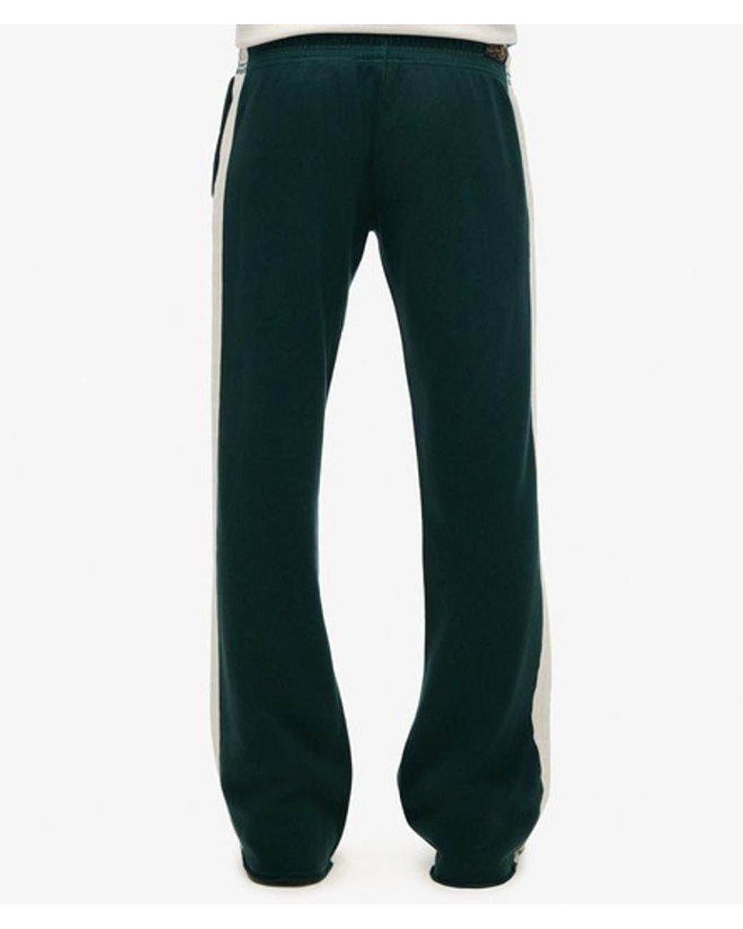 Superdry Blue Athletic Essentials Stripe Flare Joggers