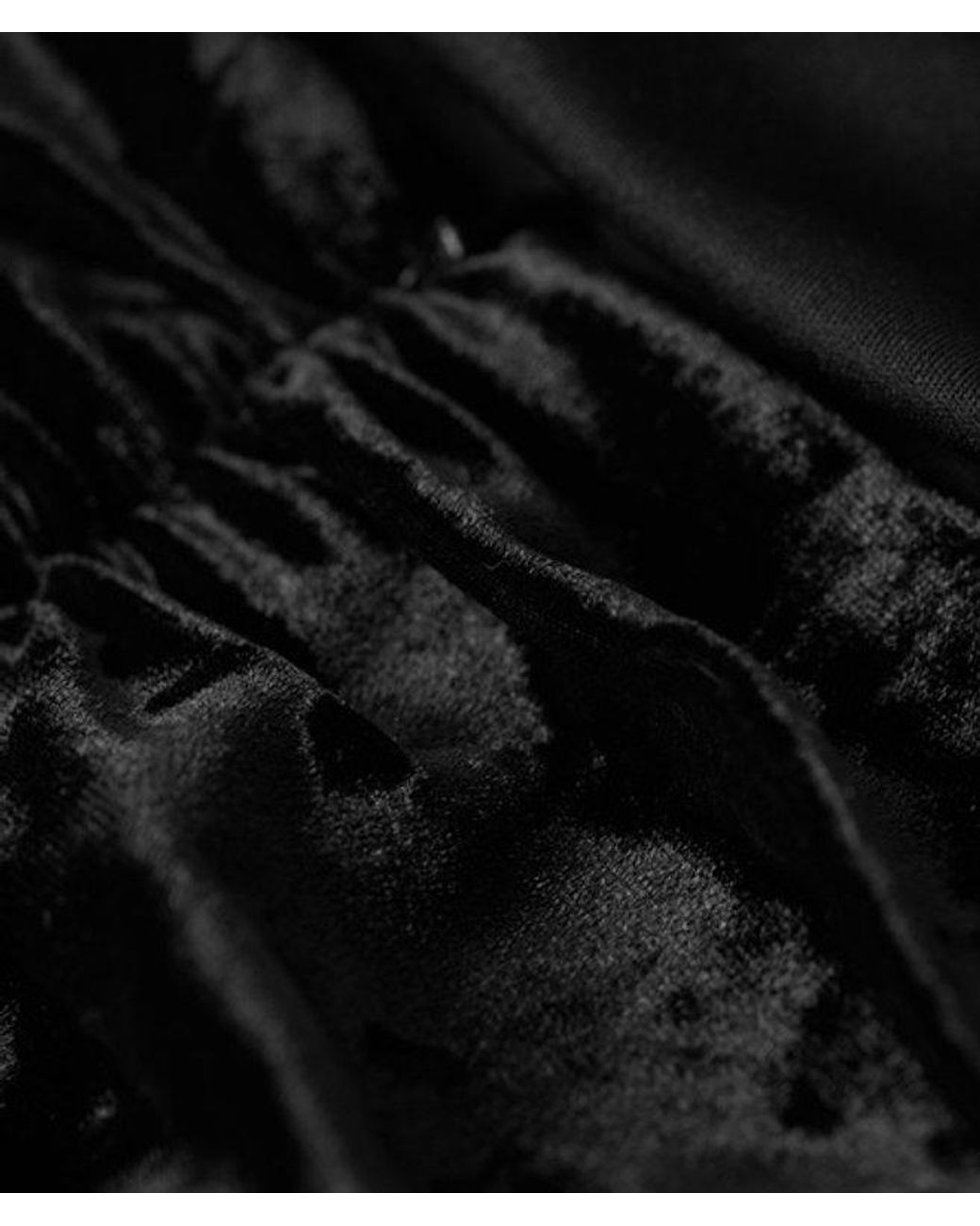 Superdry Black & Co Slim Fit Velvet Bandeau Mini Dress.