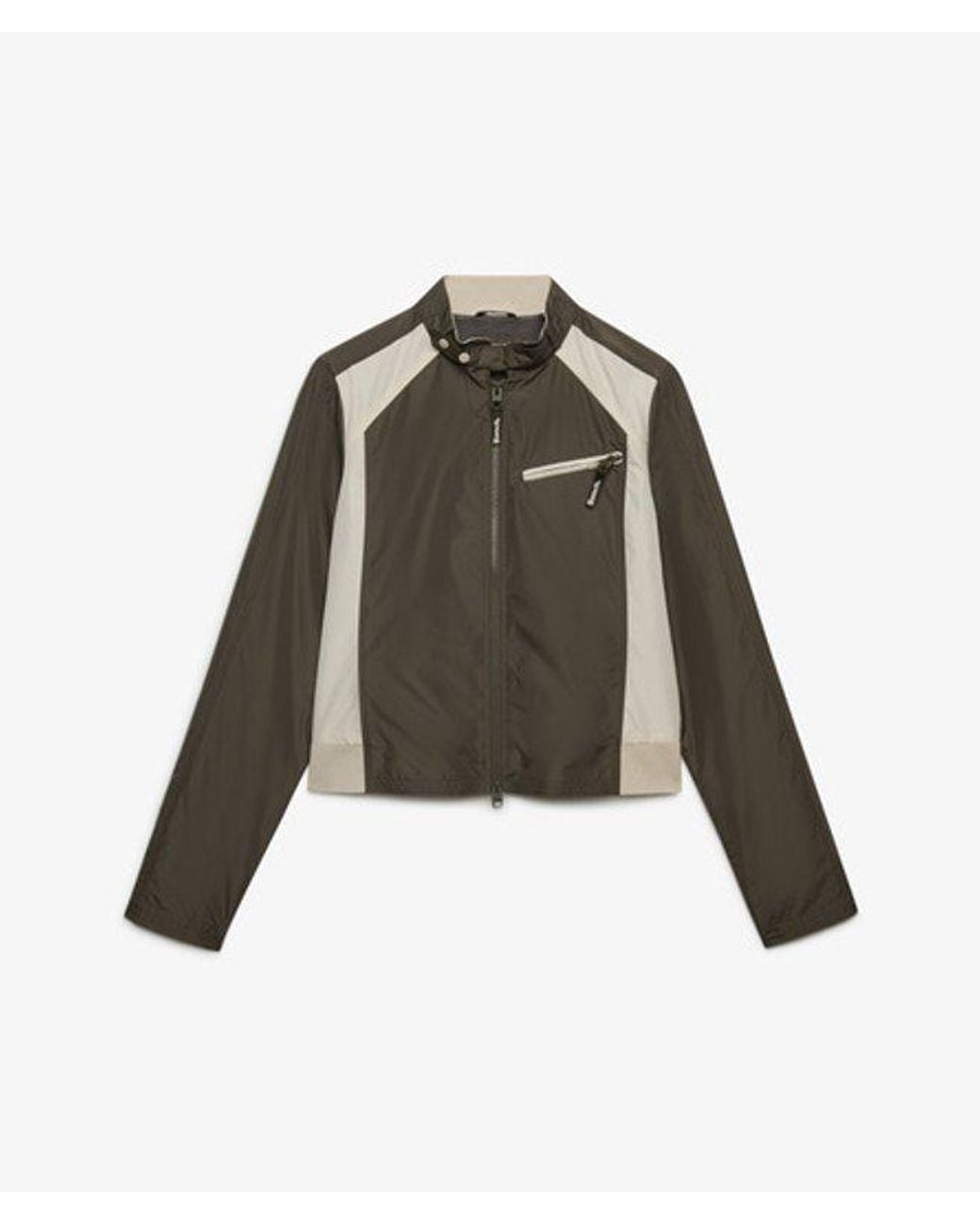 Superdry Brown Bench X & Co Bench Racer Shell Double Zip Jacket