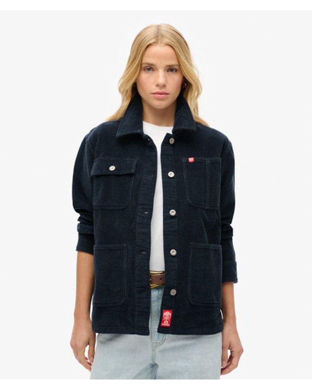 Superdry Blue & Co Corduroy Chore Jacket