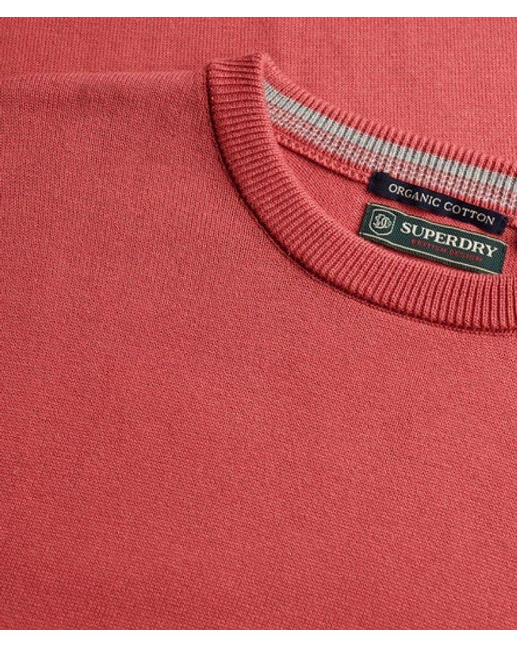 Superdry Red & Co Essentials Cotton Jumper for men