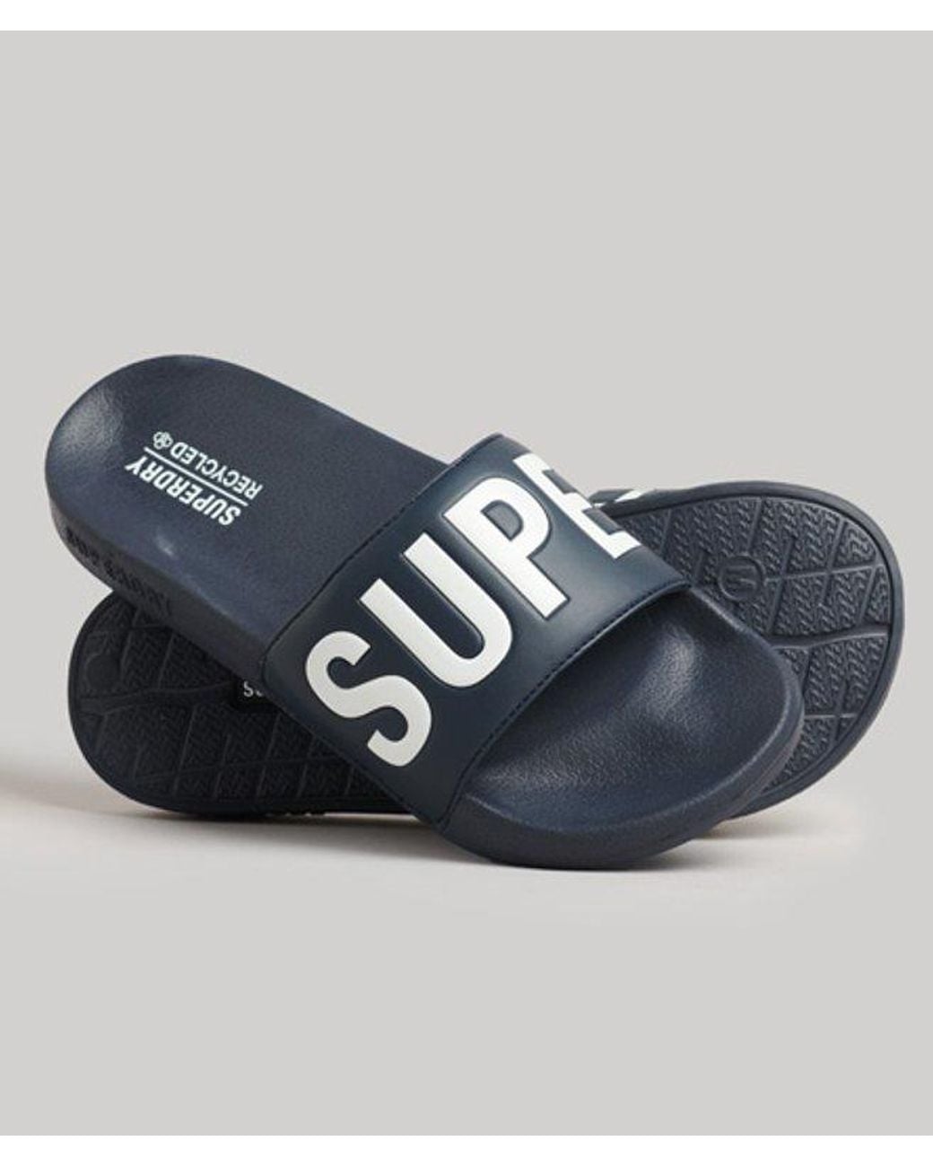 Superdry Blue & Co Code Core Pool Sliders