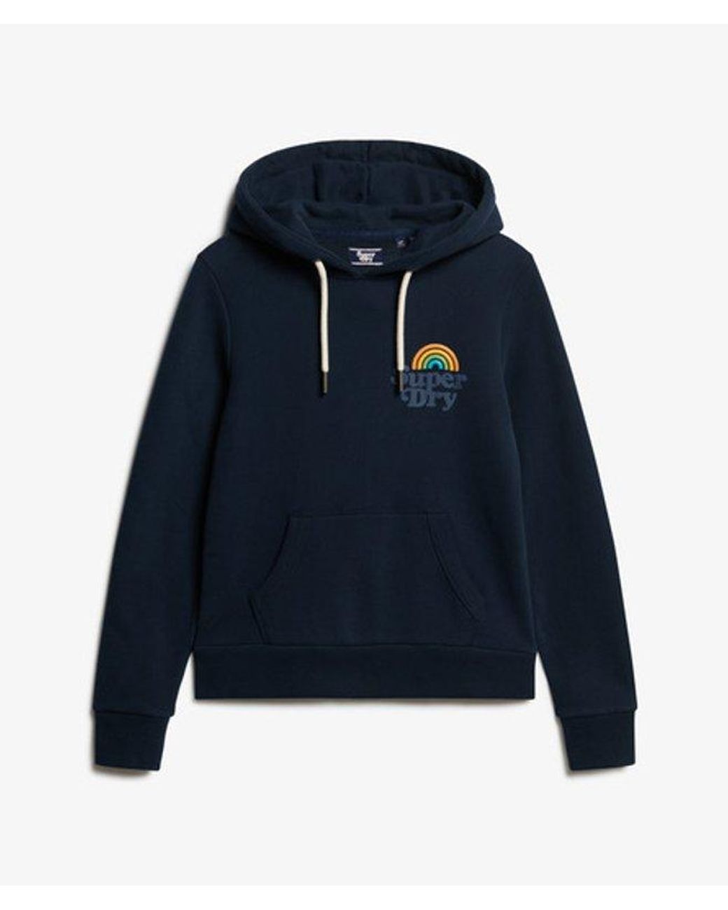 Superdry Blue & Co Vintage Rainbow Hoodie