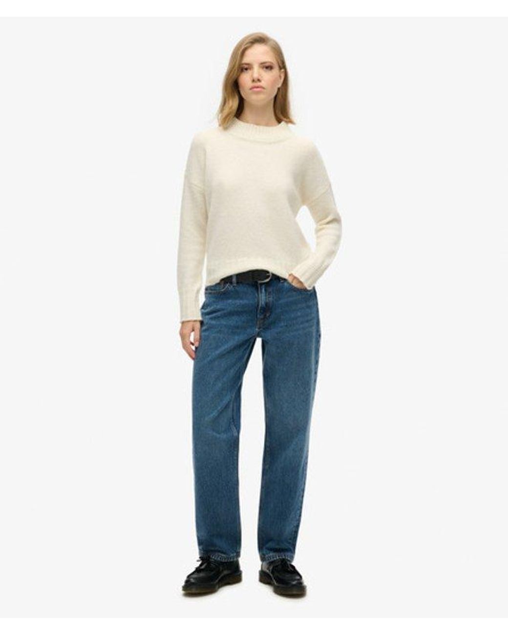 Superdry Blue & Co Mid Rise Straight Leg Jeans