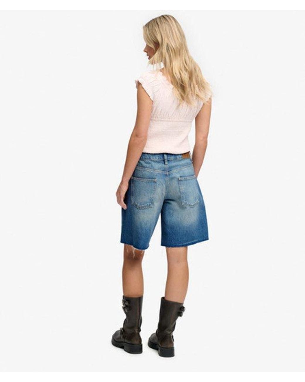Superdry Blue & Co Mid Rise baggy Jorts