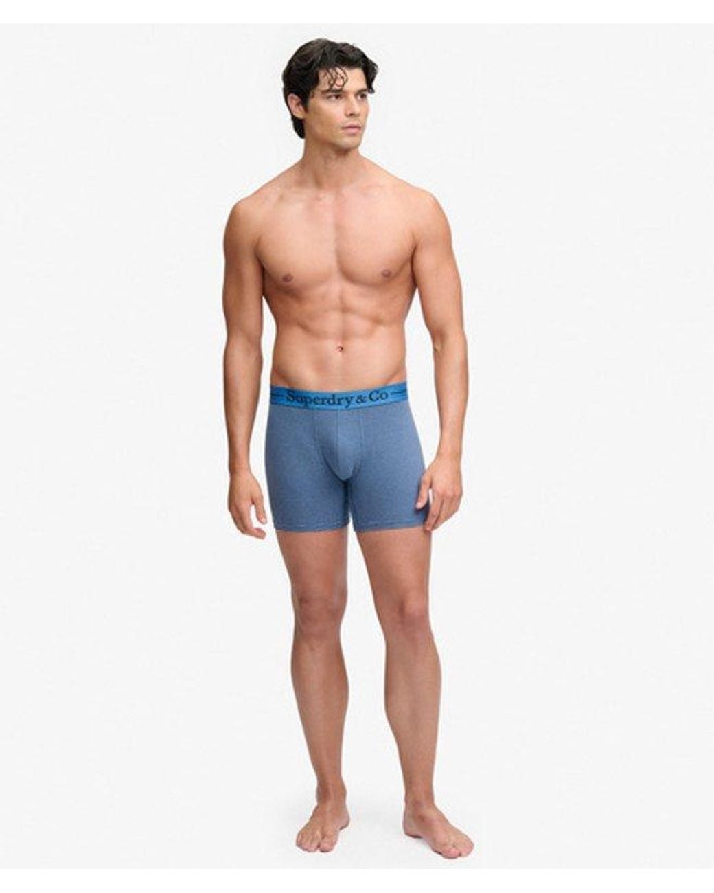 Superdry Blue Co Boxer Triple Pack for men
