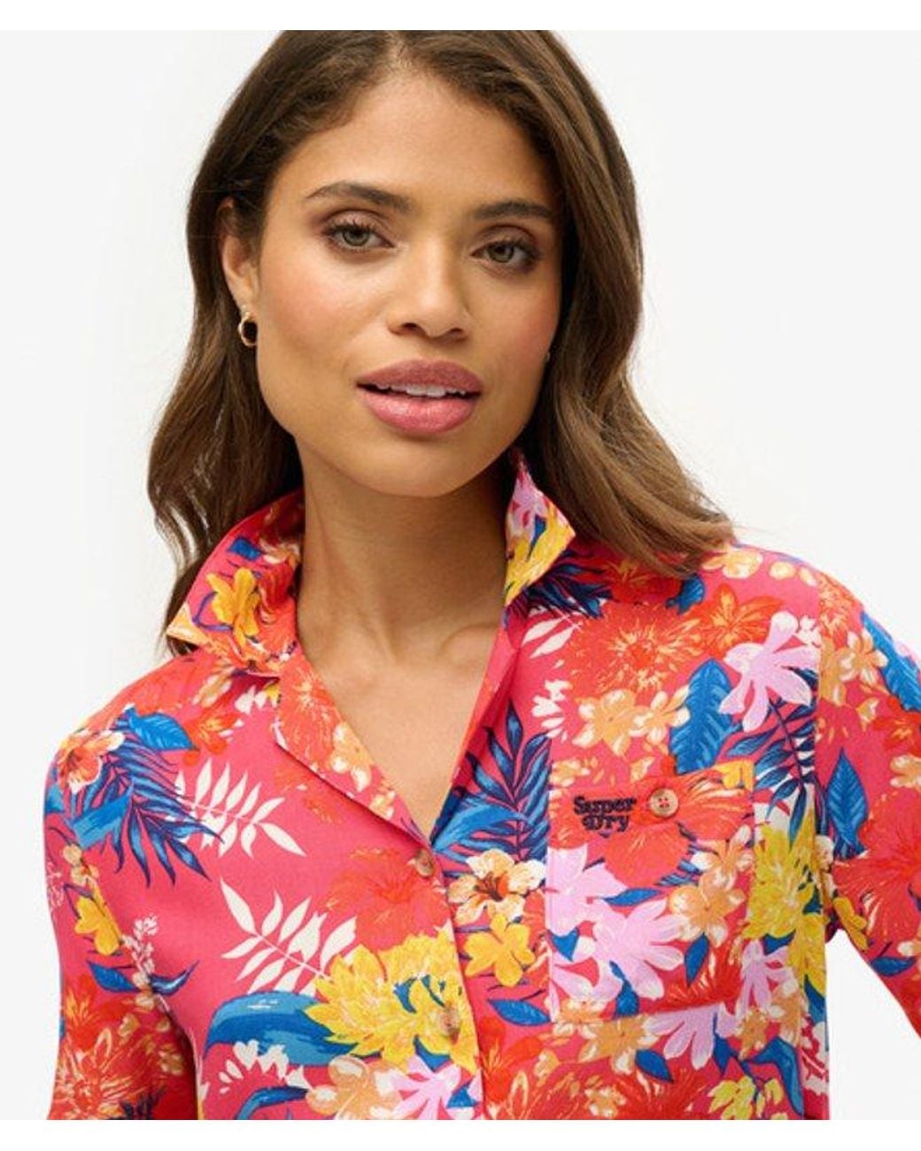 Superdry Red & Co Beach Resort Shirt