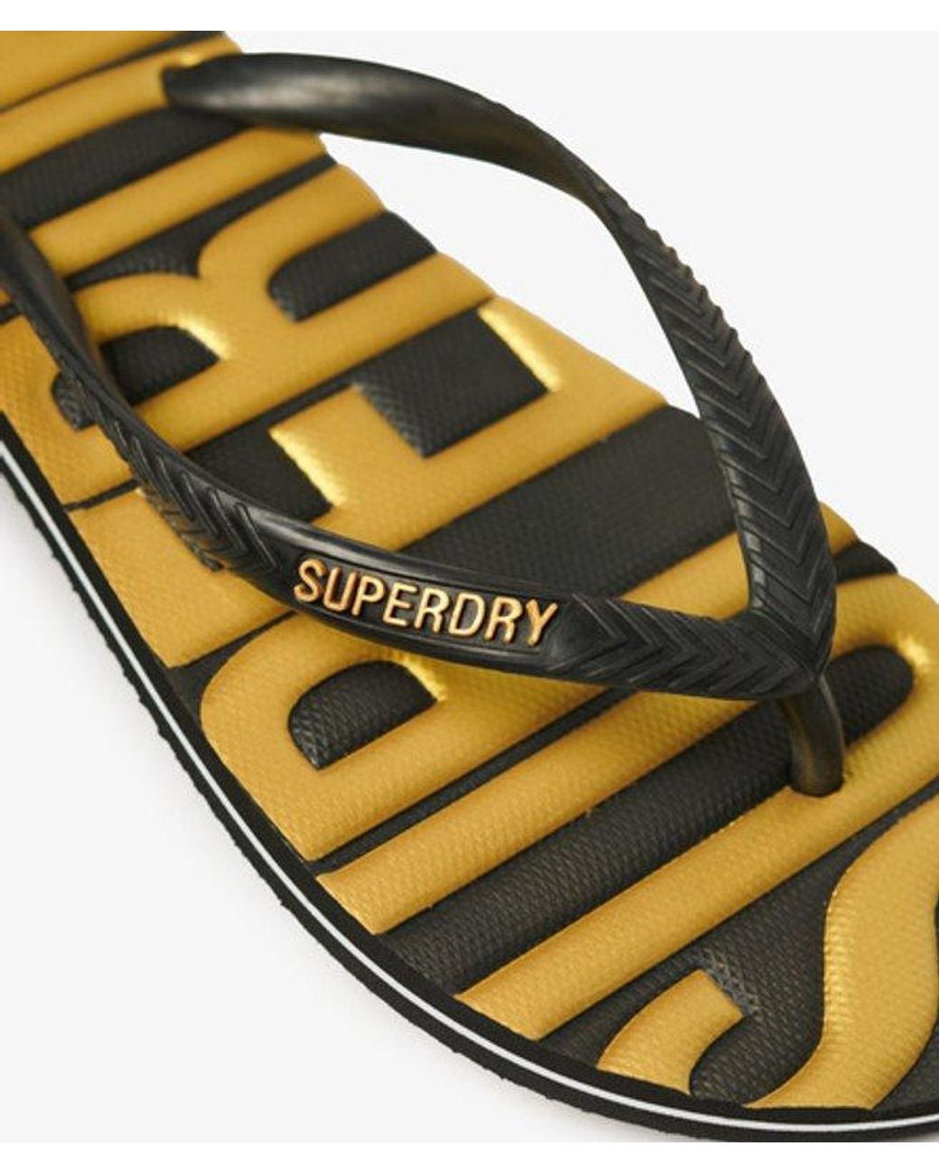 Superdry Black & Co Vintage Vegan Flip Flops