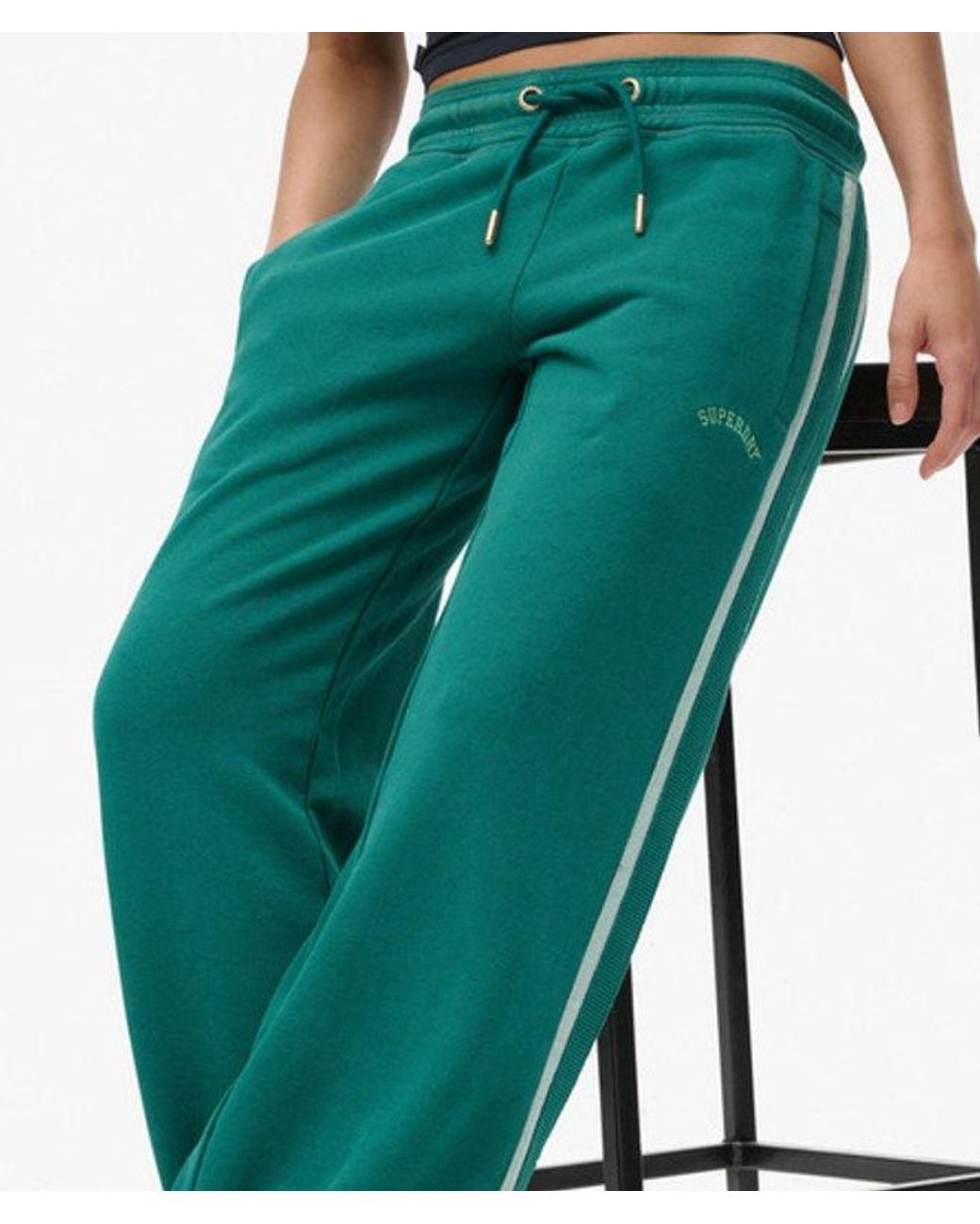 Superdry Blue & Co Athletic Essentials Logo Straight joggers