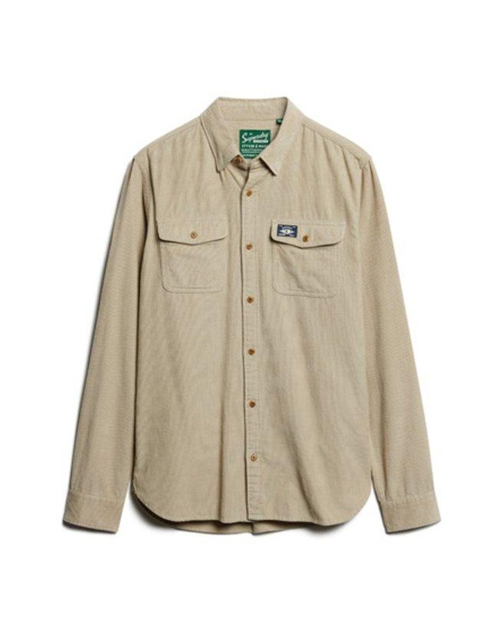 Superdry Natural & Co Trailsman Relaxed Fit Corduroy Shirt for men