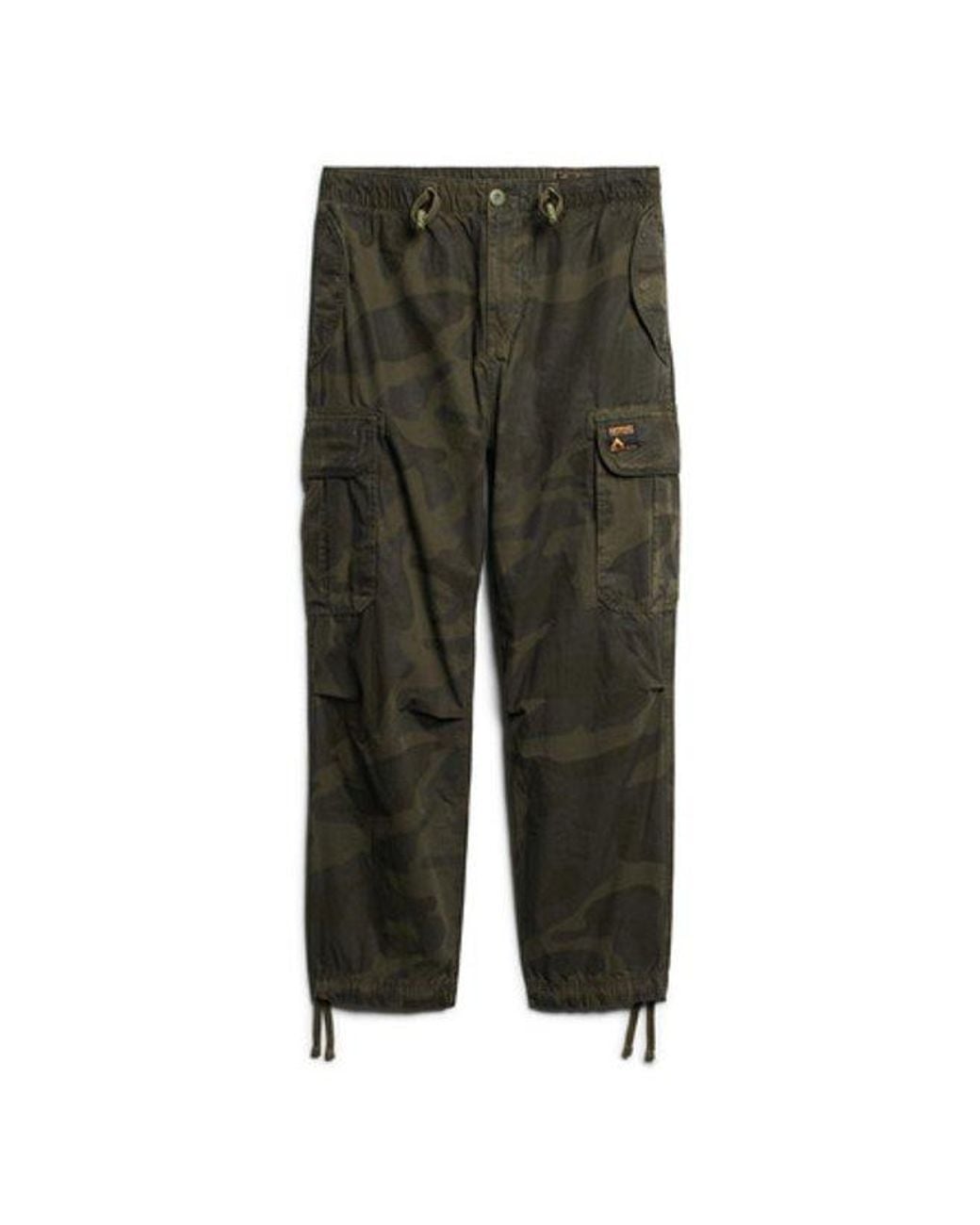 Superdry Blue baggy Parachute Pants for men