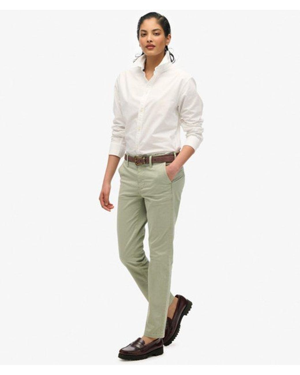 Superdry Natural & Co Mid Rise Chino Trousers