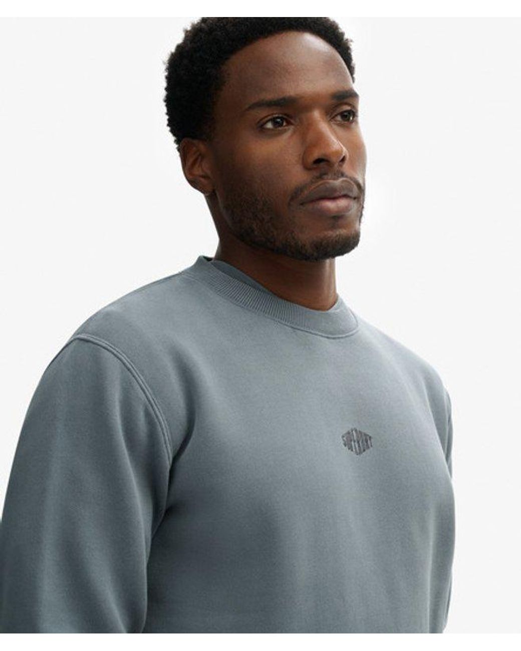 Superdry Gray & Co Micro Logo Crew for men