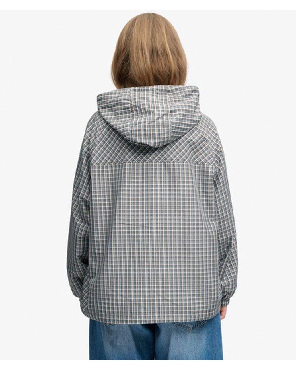 Superdry Gray & Co Checked Raglan Windbreaker Jacket