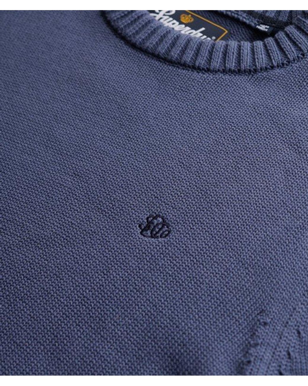 Superdry Blue & Co Preppy Cotton Jumper for men