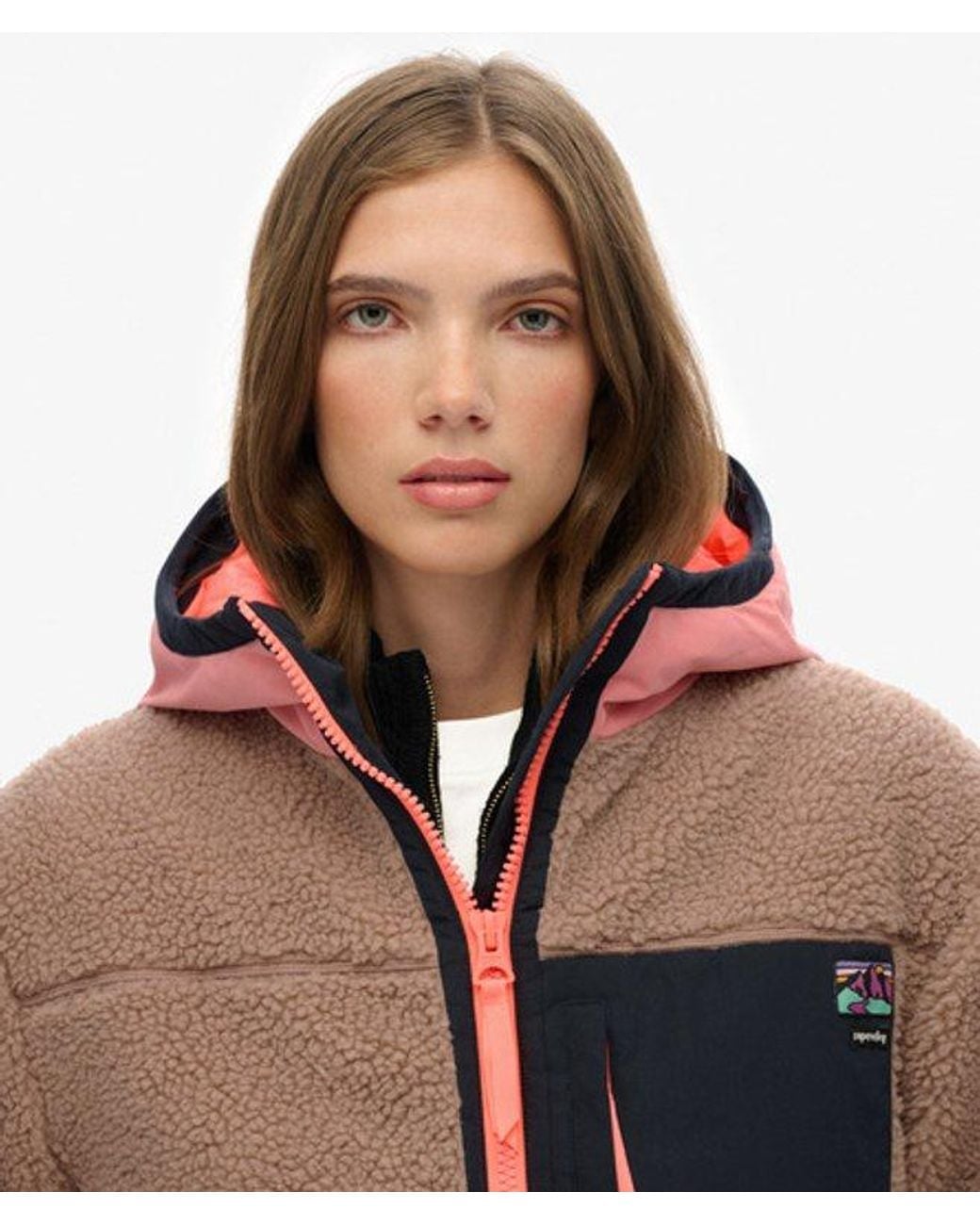 Superdry Natural & Co Vintage Sherpa Fleece Jacket