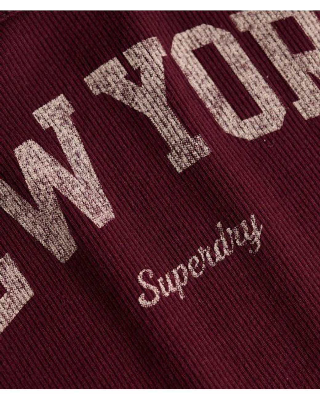 Superdry Red & Co Athletic Essentials Graphic Print Cami Top