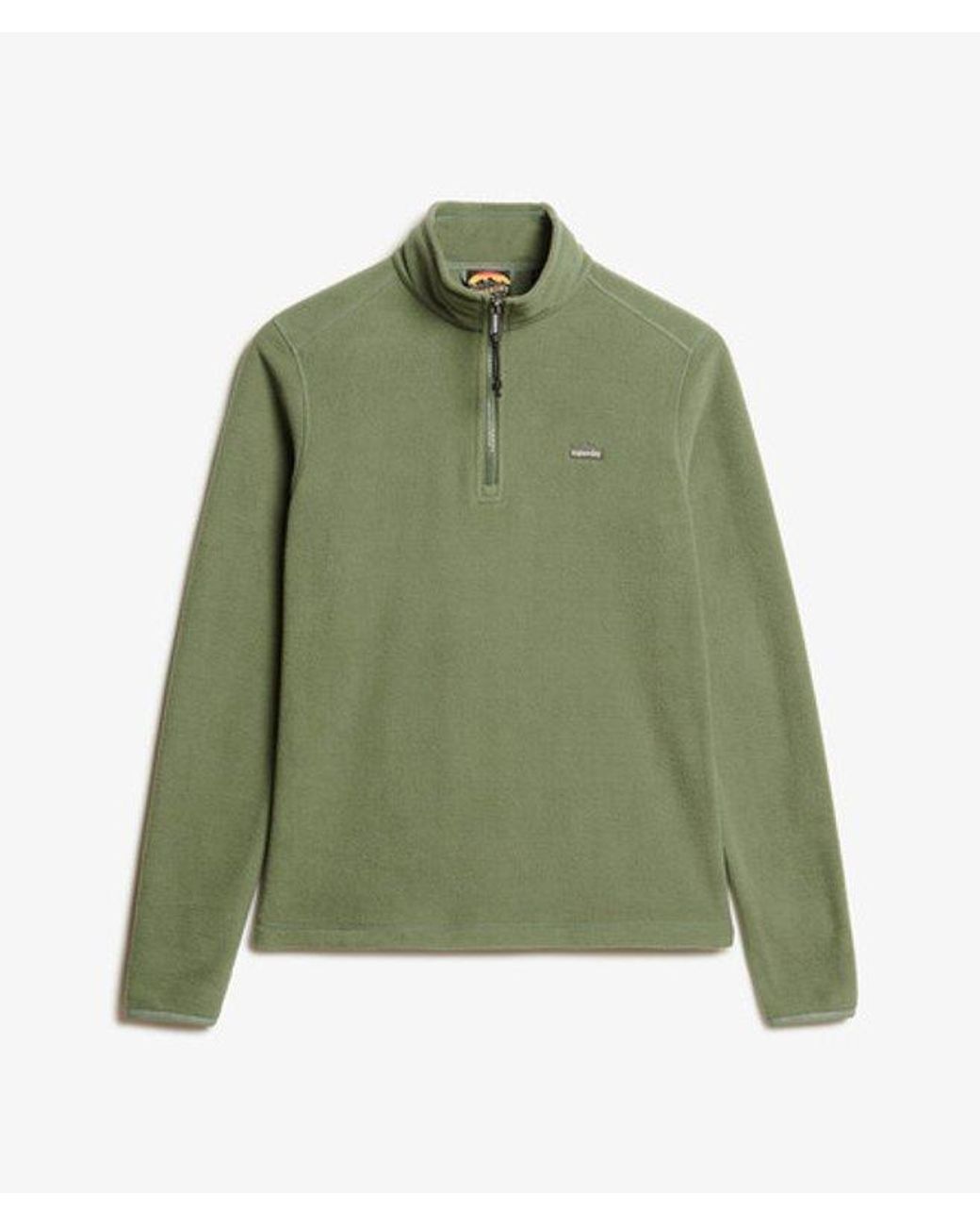 Superdry Green & Co Polar Fleece Half Zip Jumper