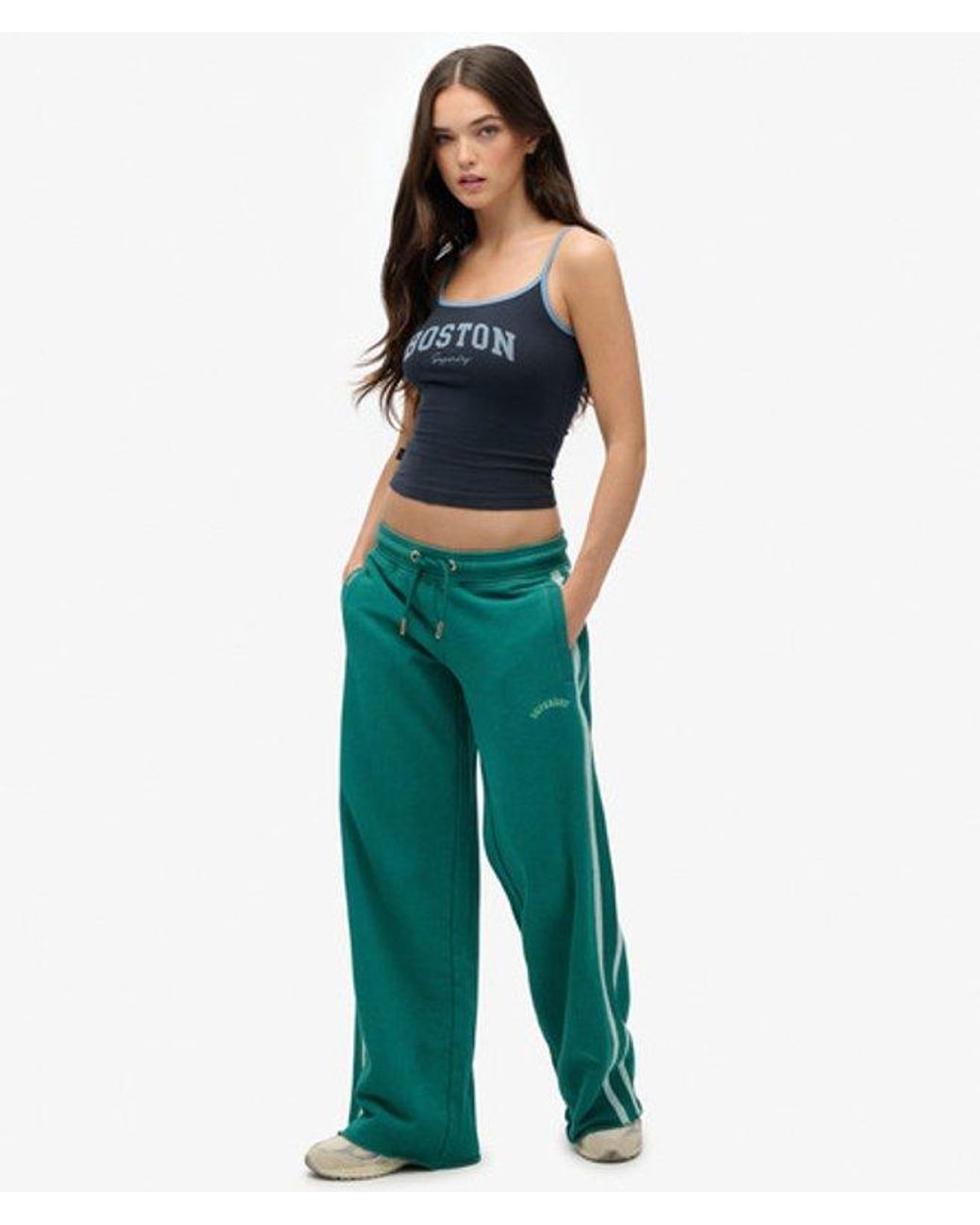 Superdry Blue & Co Athletic Essentials Logo Straight joggers