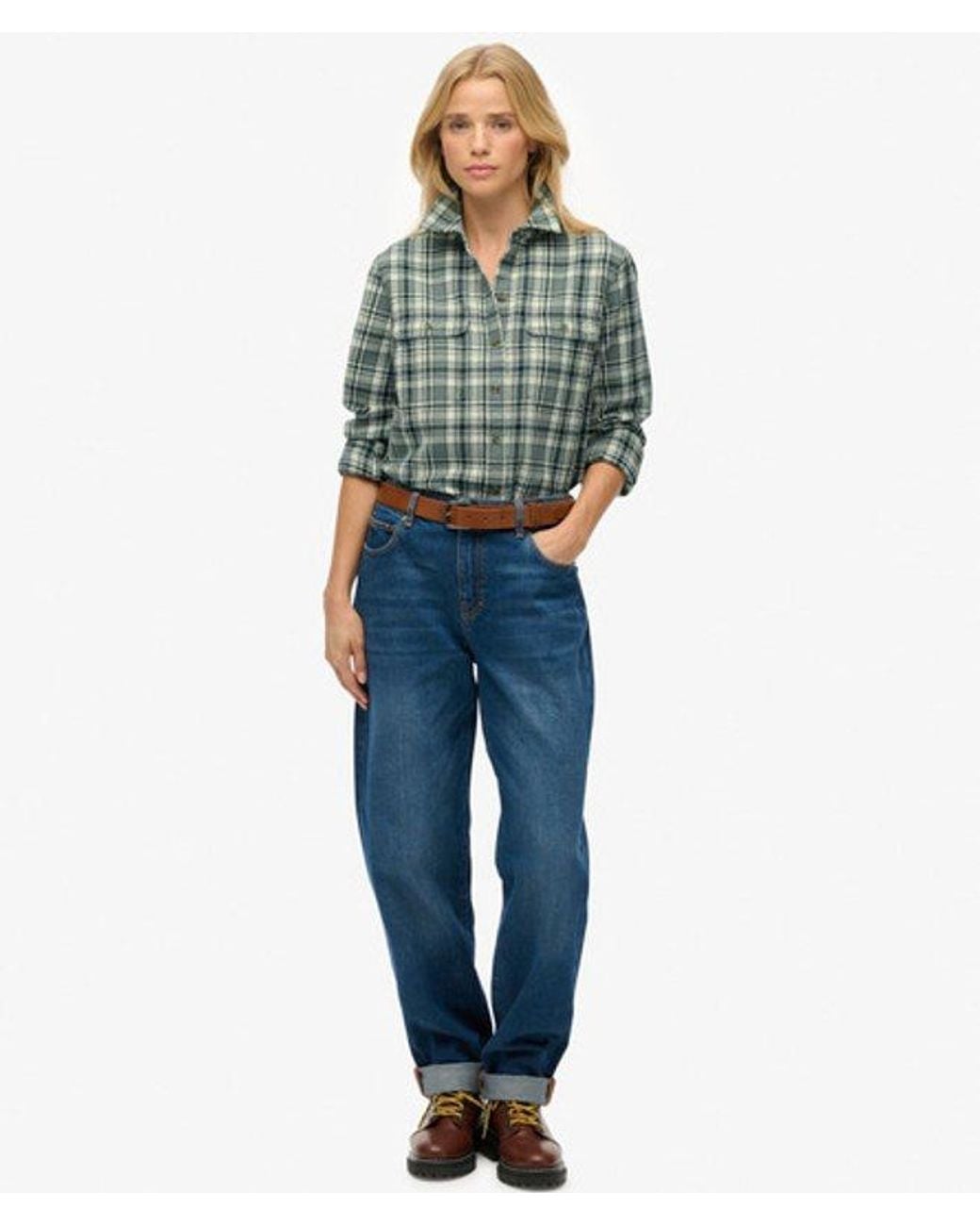 Superdry Green & Co Lumberjack Check Flannel Shirt