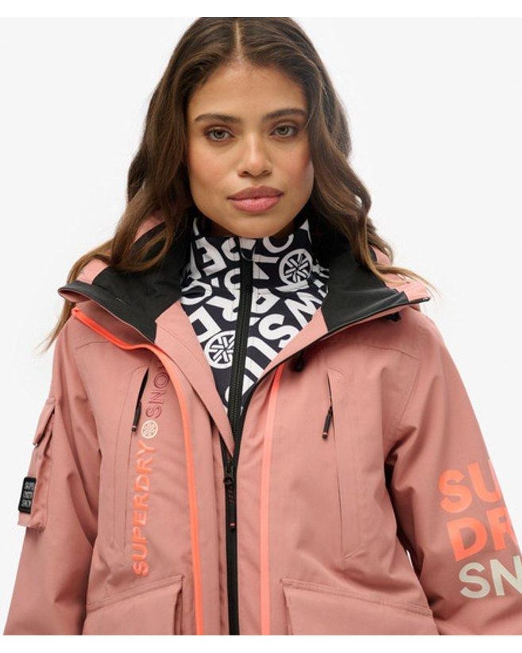 Superdry Red Loose Fit Ski Jacket