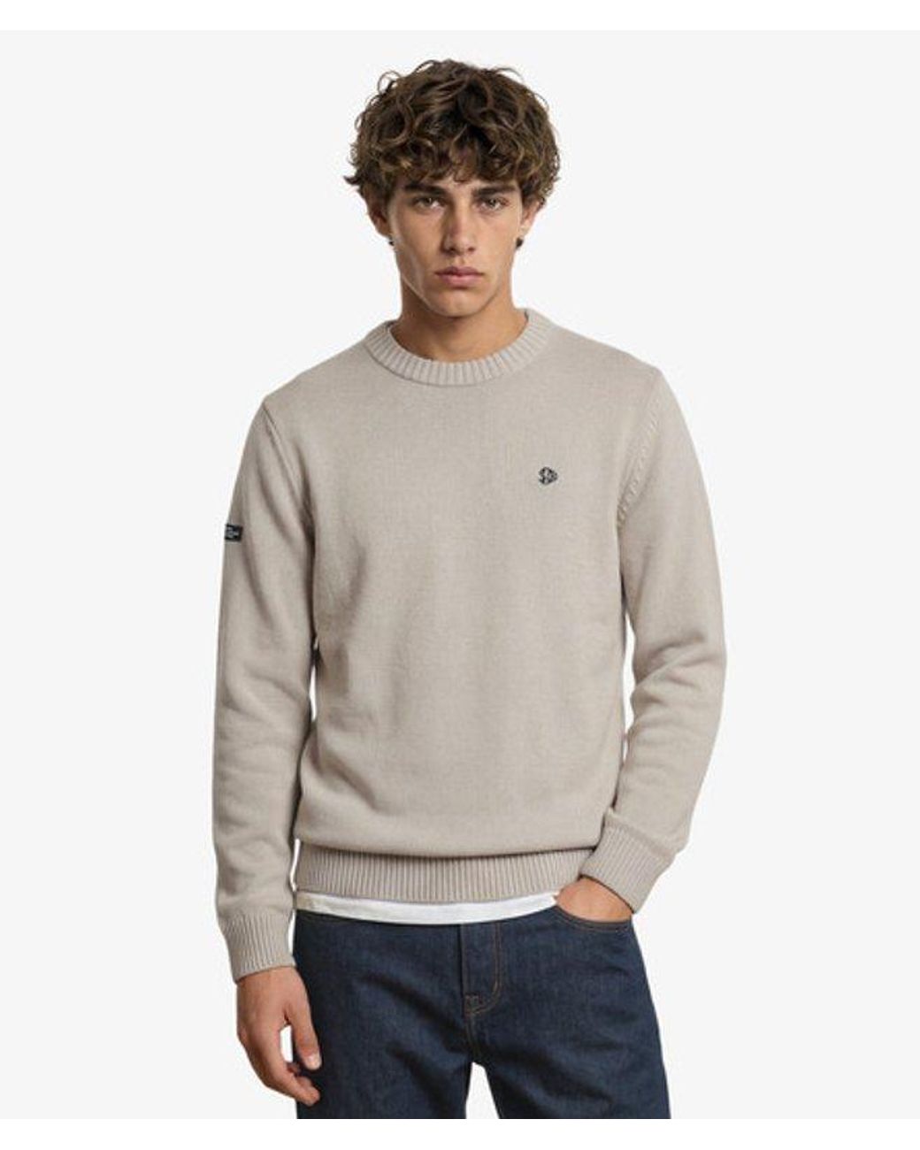 Superdry Gray & Co Preppy Cotton Jumper for men