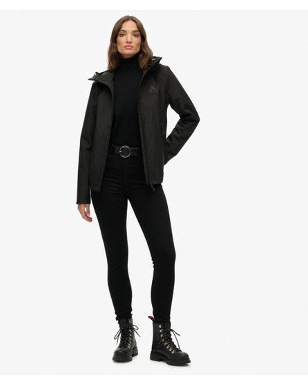 Superdry Black Waterproof Jacket