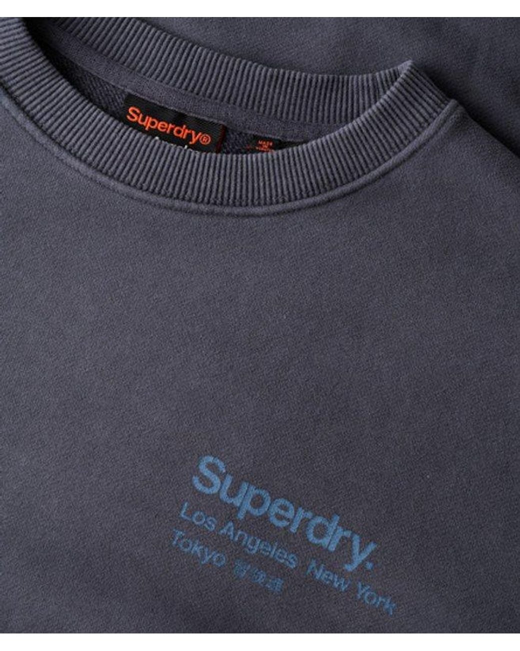 Superdry Gray & Co Core Logo City Crew Sweatshirt for men
