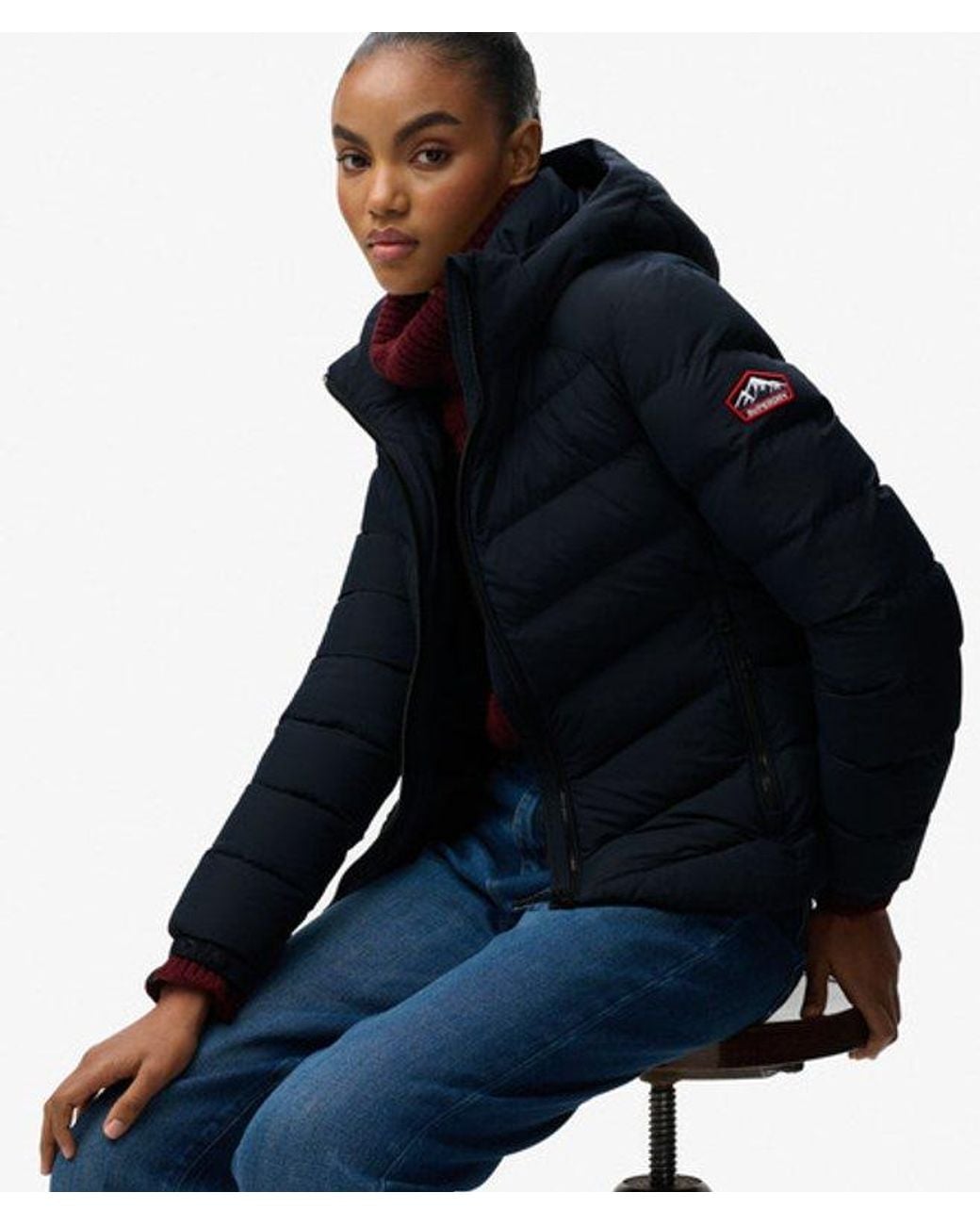 Superdry Blue & Co Hooded Fuji Padded Jacket