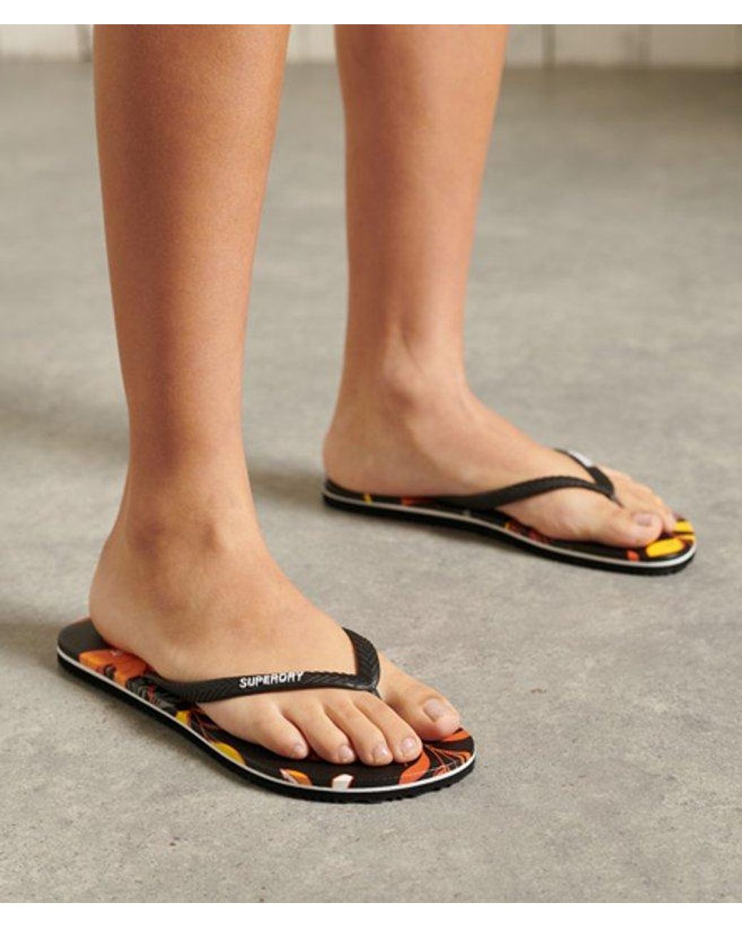 Superdry Black & Co Classic Vintage Flip Flops