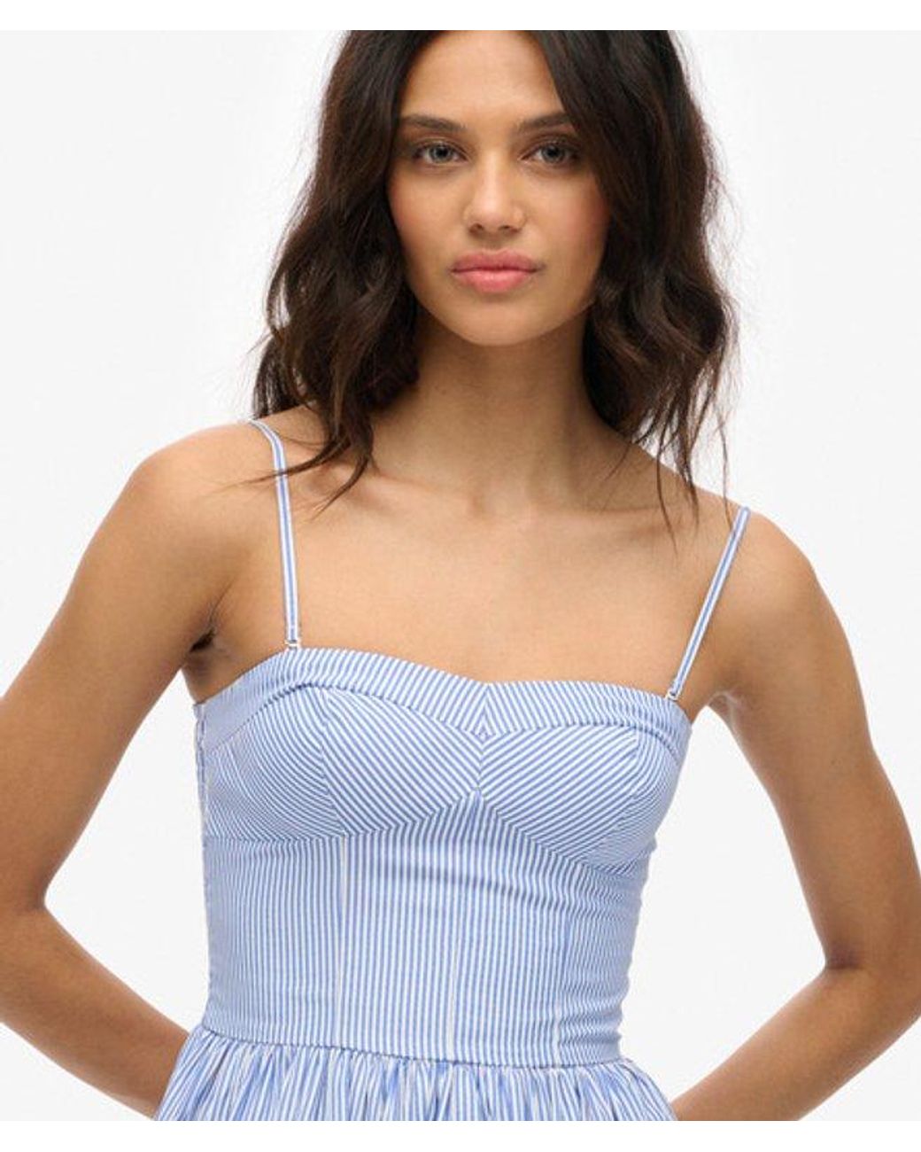 Superdry Blue & Co Corset Cami Mini Dress