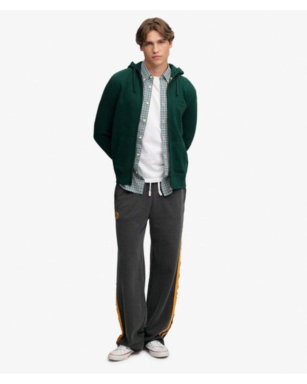 Superdry Green & Co Essential Logo Zip Hoodie for men