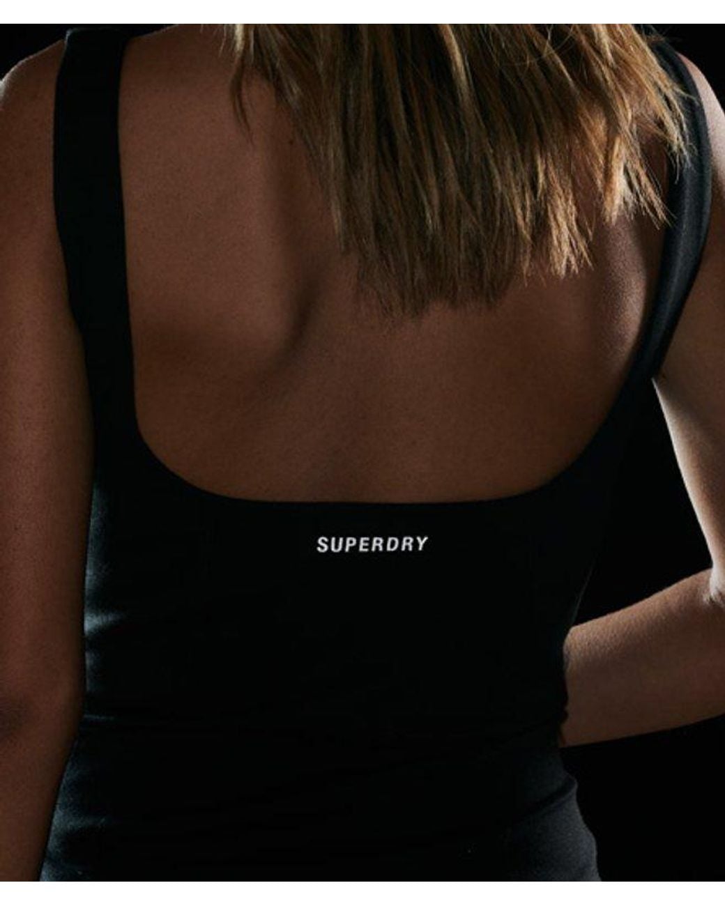Superdry Tech Jurk in het Black