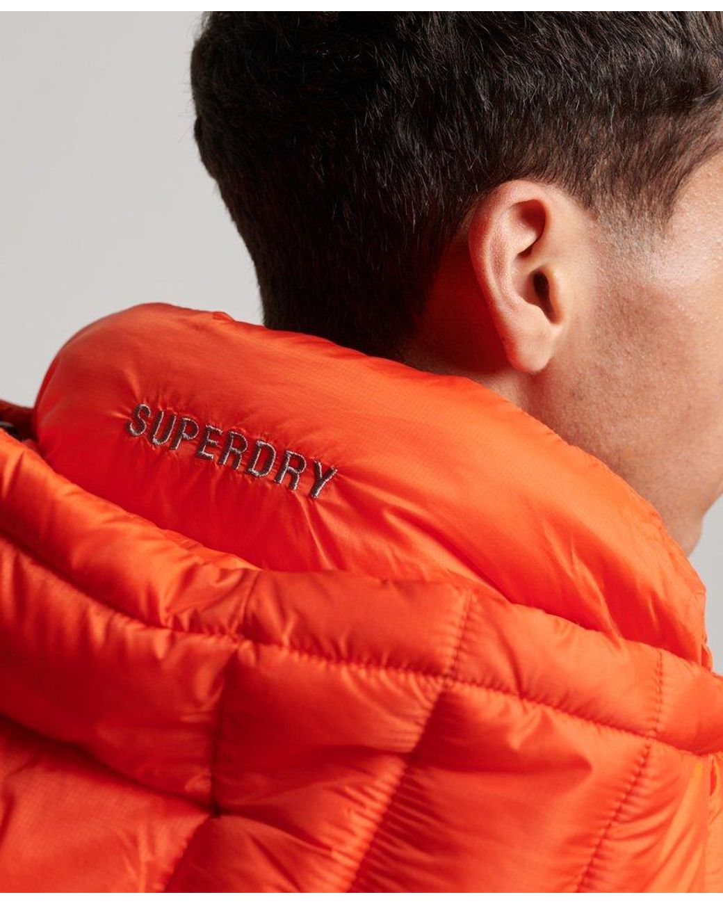 Superdry Lightweight Padded Jacket Orange / Bold Orange in Red for Men |  Lyst