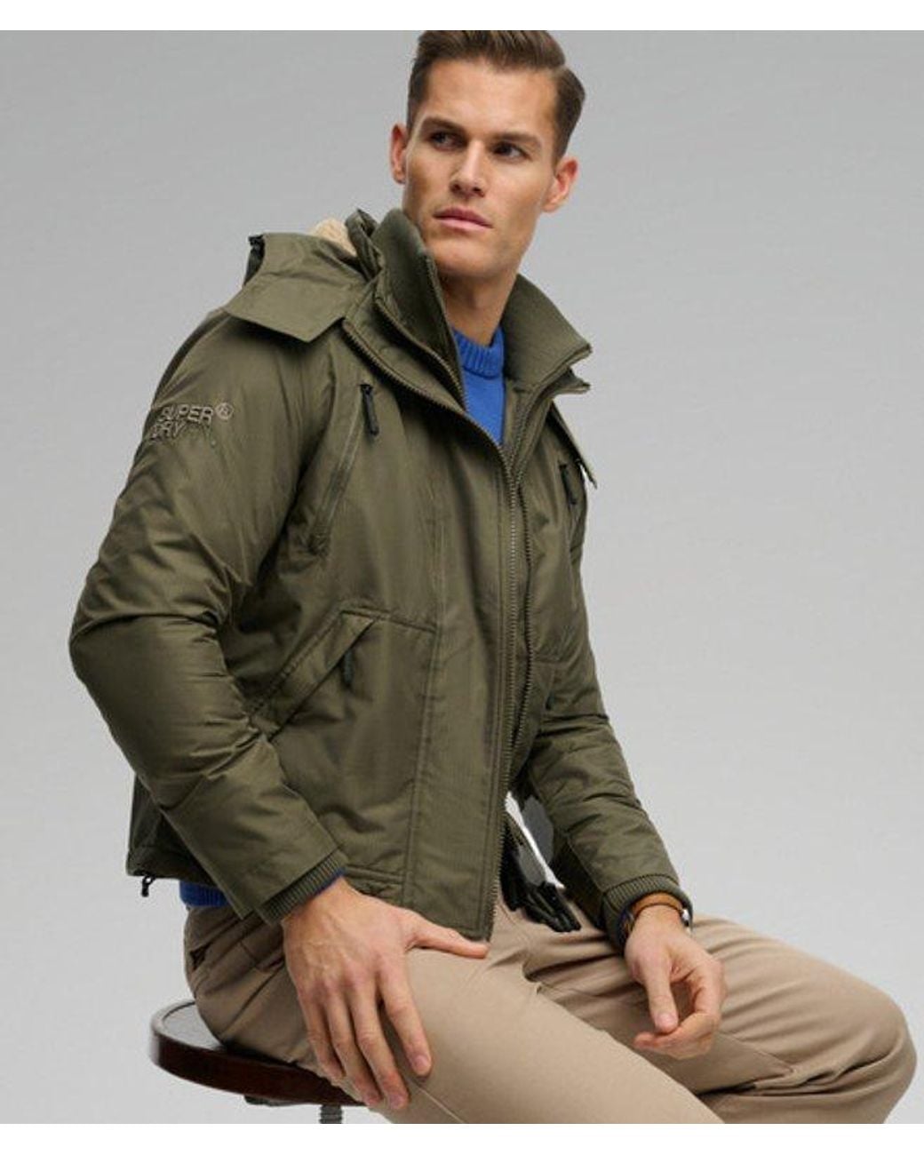 Superdry Green & Co Hooded Arctic Windcheater Jacket for men