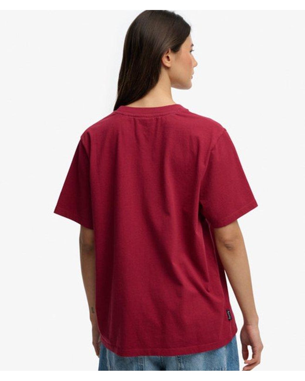 Superdry Red & Co Essential Logo Loose T-shirt